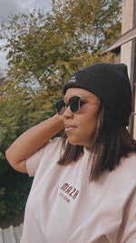 Load image into Gallery viewer, MAZH Stylish Mama Beanie | Cozy Motherhood Winter Accessory - MAZHstylish mama capsShop MAZHMAZH Stylish Mama Beanie | Cozy Motherhood Winter Accessory
