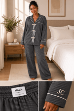 Load image into Gallery viewer, MAZH Stylish Mama Pyjama Set | Luxury Maternity &amp; Postpartum Loungewear - MAZHloungewearShop MAZHMAZH Stylish Mama Pyjama Set | Luxury Maternity &amp; Postpartum Loungewear
