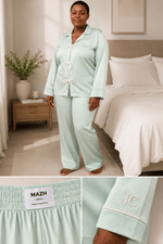 Load image into Gallery viewer, MAZH Stylish Mama Pyjama Set | Luxury Maternity &amp; Postpartum Loungewear - MAZHloungewearShop MAZHMAZH Stylish Mama Pyjama Set | Luxury Maternity &amp; Postpartum Loungewear
