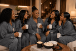 Load image into Gallery viewer, MAZH Stylish Mama Pyjama Set | Luxury Maternity &amp; Postpartum Loungewear - MAZHloungewearShop MAZHMAZH Stylish Mama Pyjama Set | Luxury Maternity &amp; Postpartum Loungewear
