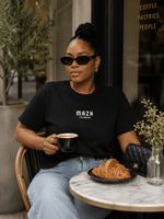 Load image into Gallery viewer, MAZH Stylish Mama T-Shirt | Luxury Everyday Motherhood Tee - MAZHstylish mama teeShop MAZHMAZH Stylish Mama T-Shirt | Luxury Everyday Motherhood Tee
