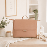 Load image into Gallery viewer, Rosey | Vegan Leather Diaper Bag by Kalos Luxe - MAZHvegan leather diaper bagKalos LuxeRosey | Vegan Leather Diaper Bag by Kalos Luxe
